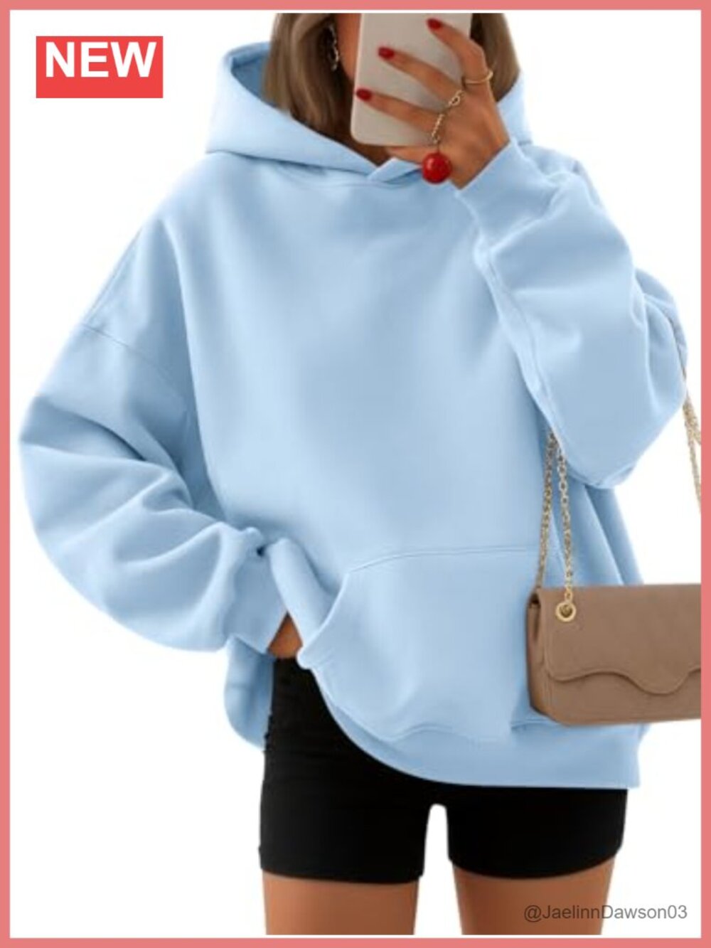 Oversized Fleece Hoodie Cotton Blend Sweatshirt Pullover